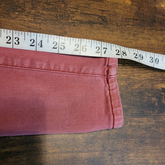 American Eagle Jeans 4R Jegging Next Level Stretch Hi Rise Sunwashed Burgundy - Picture 11 of 12